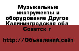 Музыкальные инструменты и оборудование Другое. Калининградская обл.,Советск г.